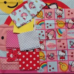 Hello Kitty fabric panel and fat quarters